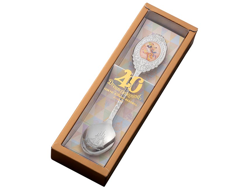 【新品未使用】ディズニー40周年記念スーベニアコレクタブルグラス・スプーンセット