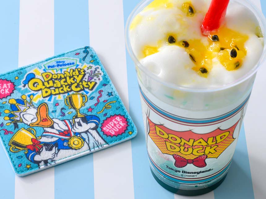 image of Sparkling Jelly Drink (Tropical Fruit & Orange) with Souvenir Coaster