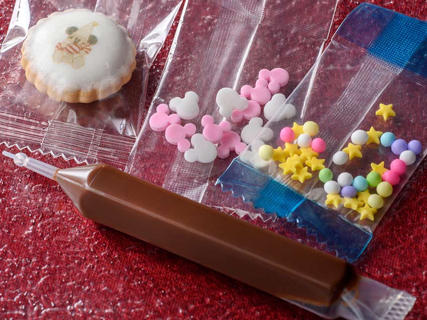 image of Li'l RingRing Topping Kit (Chocolate Decorating Pen, Biscuit, Sugar Topping)