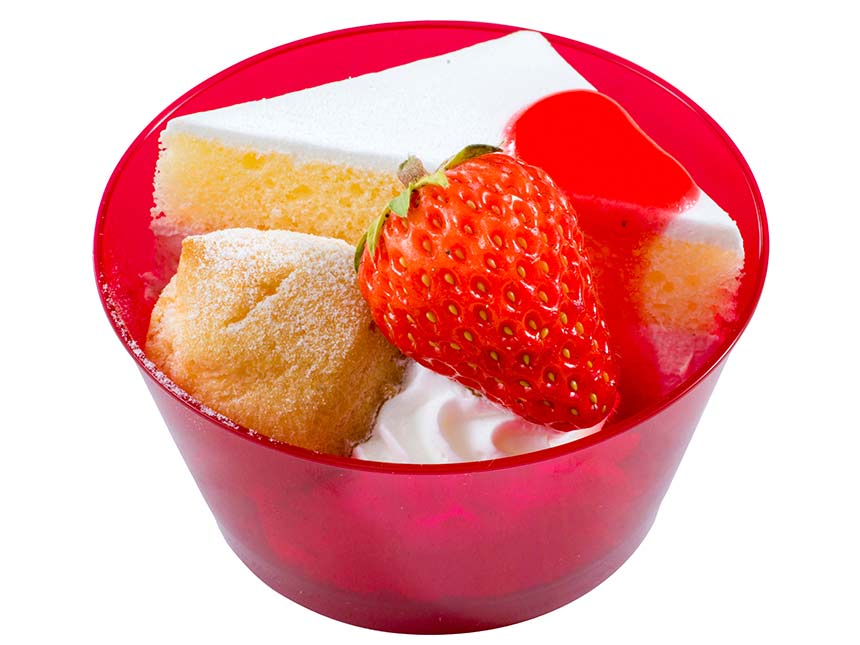 ストロベリークリームケーキ＆プチシュークリームのイメージ1