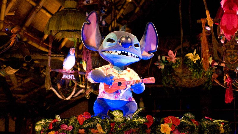 提基神殿：史迪奇呈獻「Aloha E Komo Mai!」的圖像