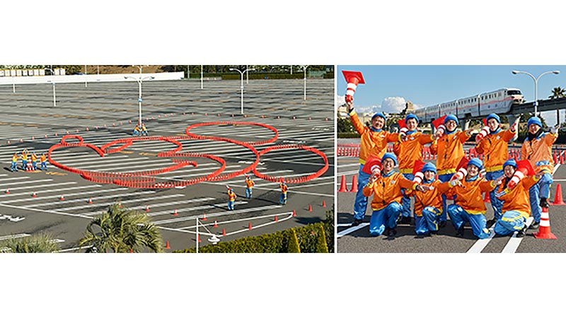 東京ディズニーリゾートの駐車場に巨大ミッキーマウスが登場！！のイメージ