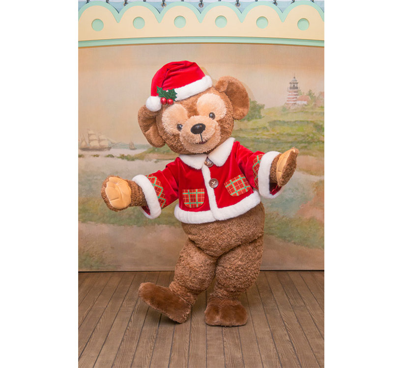 【品質保証人気SALE】海外ディズニー　ダッフィー　ぬいぐるみ　クリスマス　サンタ　ディズニーベア　ディズニーランド ダッフィー