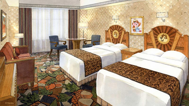 【新たな客室が登場！】「チップとデール」、「スティッチ」をテーマにした新たな客室がディズニーアンバサダーホテルに登場！のイメージ