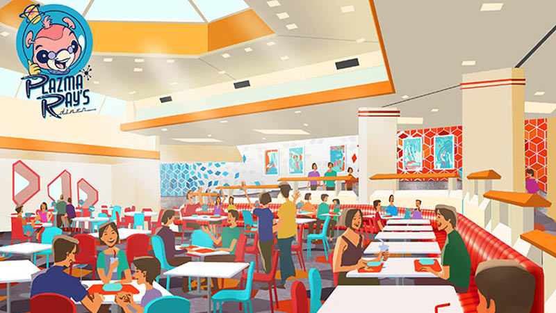 見た目にも楽しいメニューがいっぱい！東京ディズニーランド 新飲食施設「プラズマ・レイズ・ダイナー」オープン決定のイメージ