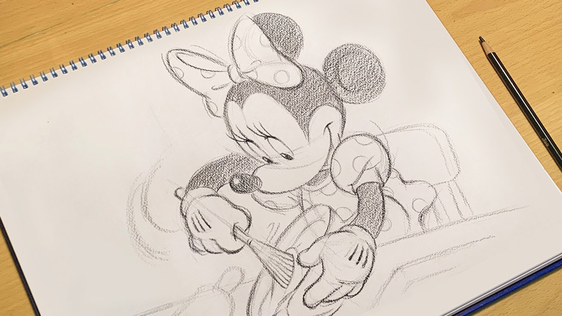東京ディズニーランド（Disney） 絵を描くミッキーマウス neuroid