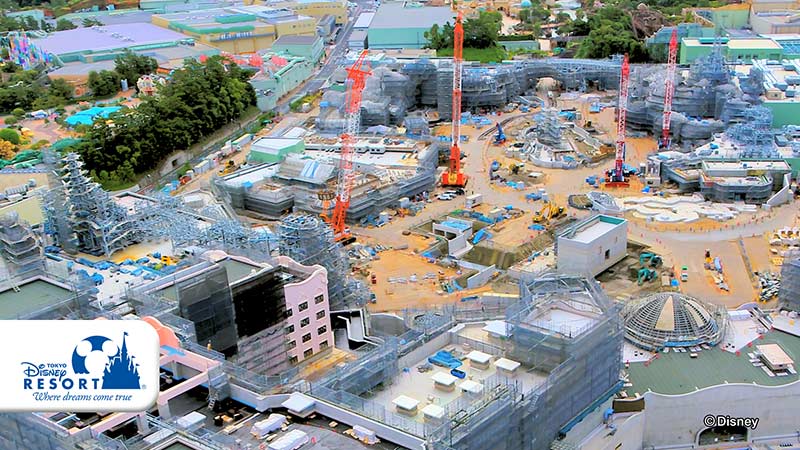 東京ディズニーシー大規模拡張プロジェクト新テーマポート「ファンタジースプリングス」ドローンで撮影した建設過程の映像を本日初公開！のイメージ