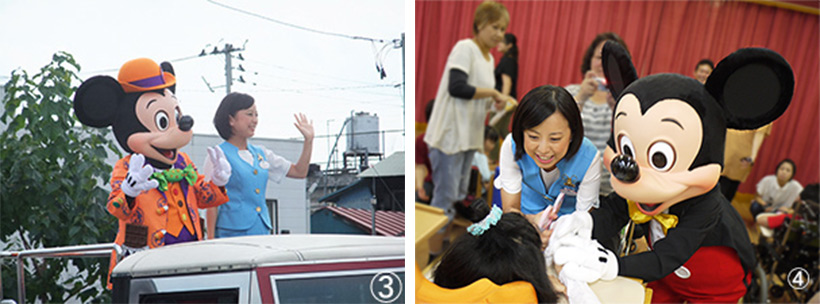 9日　花巻まつり「東京ディズニーリゾートスペシャルパレード」出演、18～21日　福祉活動（佐賀県・長崎県