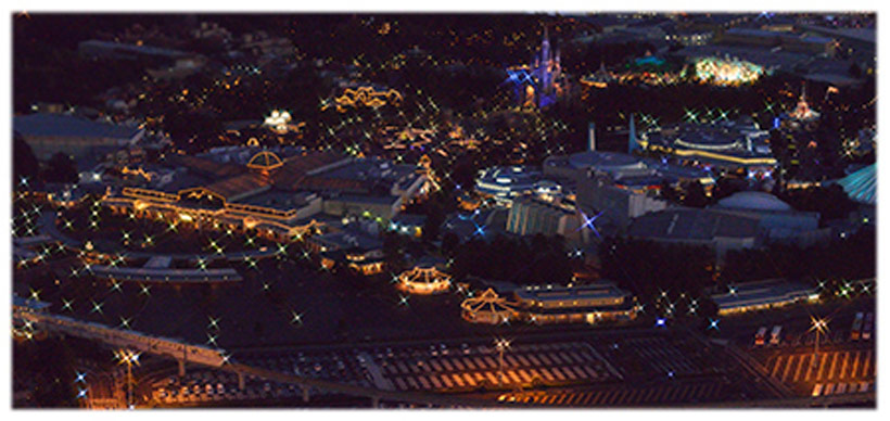 空から撮影した東京ディズニーランドの画像