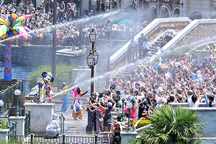 東京ディズニーシーのウォータープログラムのイメージ画像