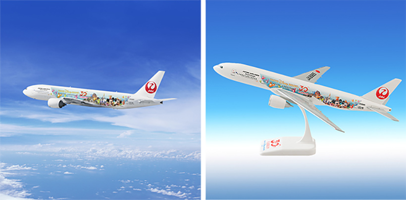 東京ディズニーランド 30周年 JAL ハピネスエクスプレス 飛行機-