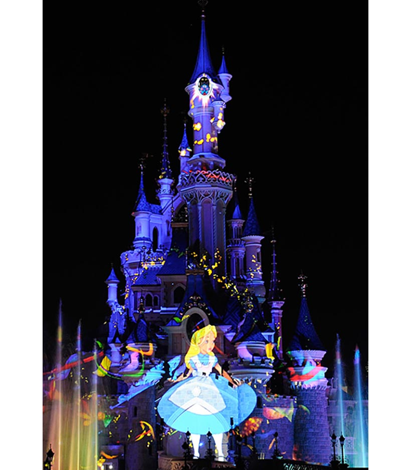 ディズニーランド・パリのナイトタイムショー「Disney Dreams！」のイメージ画像