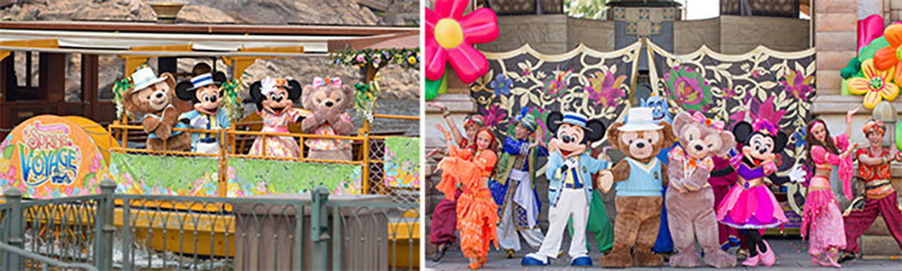 東京ディズニーシーのスペシャルイベント「ミッキーとダッフィーのスプリングヴォヤッジ」の画像