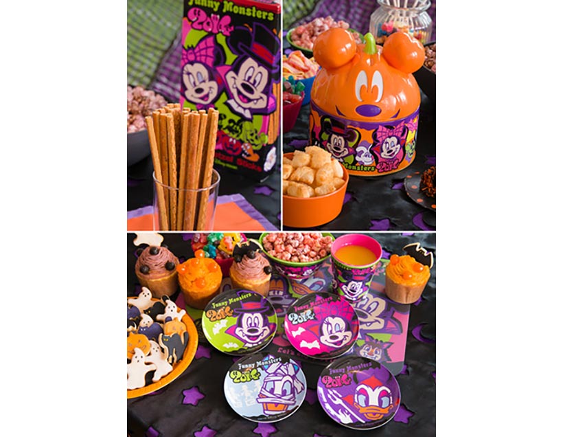 お菓子やテーブルウェアの画像