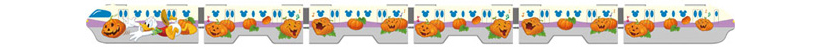 “ディズニー・ハロウィーン・ライナー”の車両イラスト