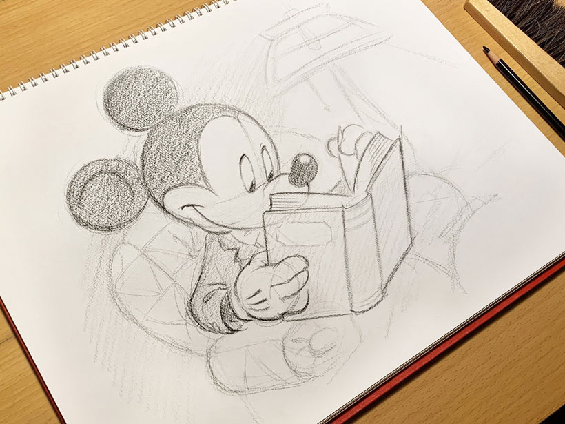 東京ディズニーランド（Disney） 絵を描くミッキーマウス-