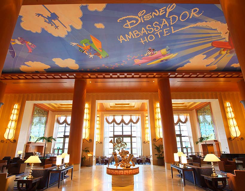 ディズニーアンバサダーホテルの天井の画像