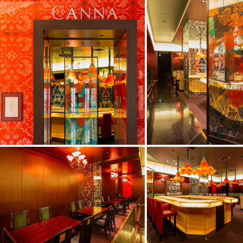 レストラン「カンナ」の外観と内観の画像