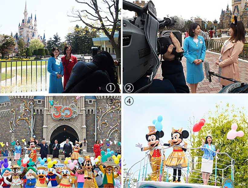 プレスプレビュー取材対応,東京ディズニーリゾート30周年　オープニングセレモニーにて司会