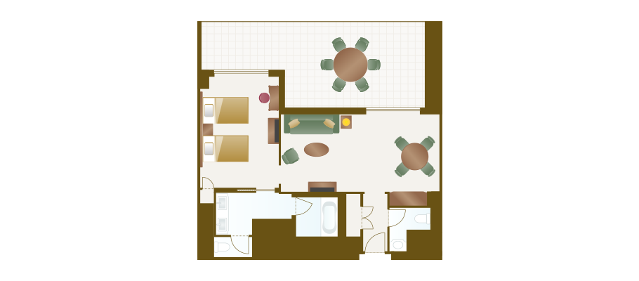 image of Terrace Roomのレイアウト1