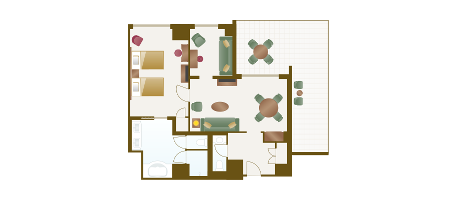 グランド・テラスルームのレイアウト1