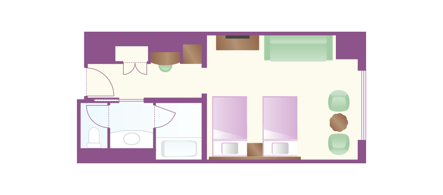 image of Deluxe Roomのレイアウト1