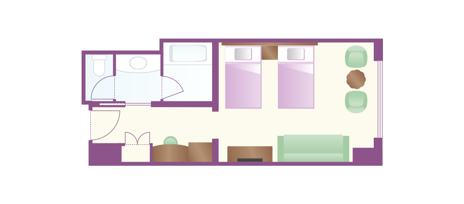 image of Superior Room (Park View)のレイアウト1