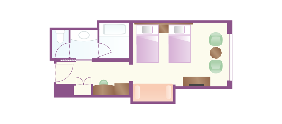 image of Superior Alcove Room (Park View)のレイアウト1