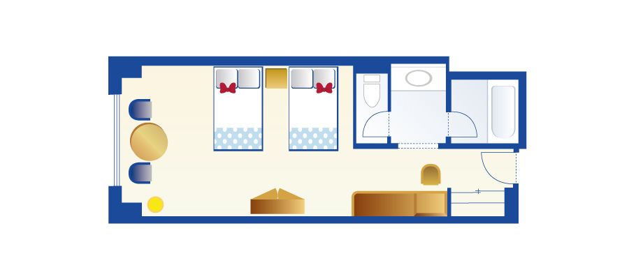 image of Minnie Mouse Room (Pajama Party Plan)のレイアウト1