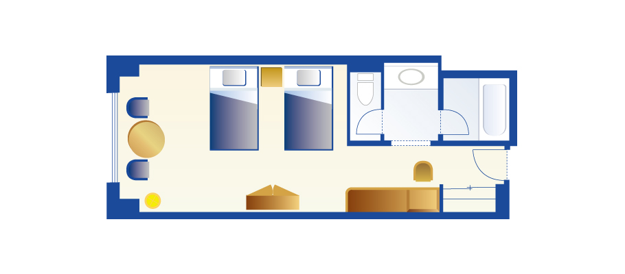 米妮客房(「睡衣趴」方案)のレイアウト1