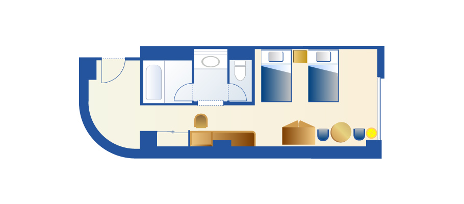 史迪奇客房のレイアウト1