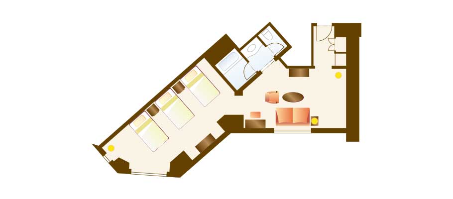 image of Junior Family Room (Park View)のレイアウト1