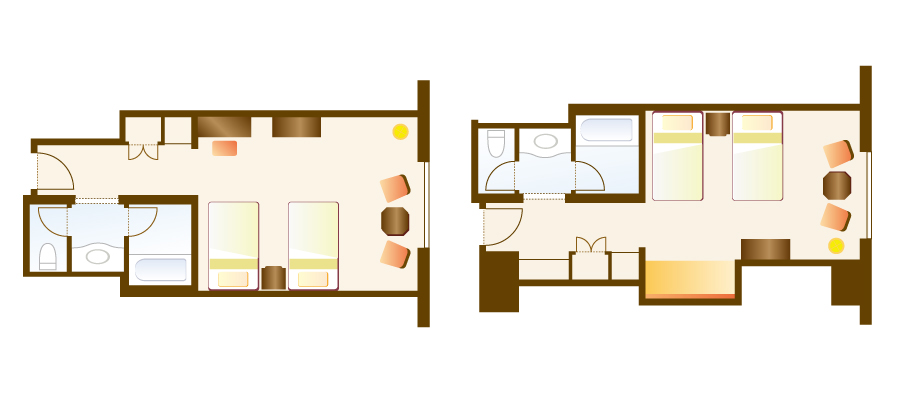 디즈니 팅커벨 룸のレイアウト1