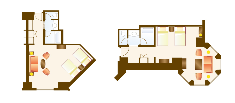 image of Disney's Beauty and the Beast Room(From April 1, 2026)のレイアウト1