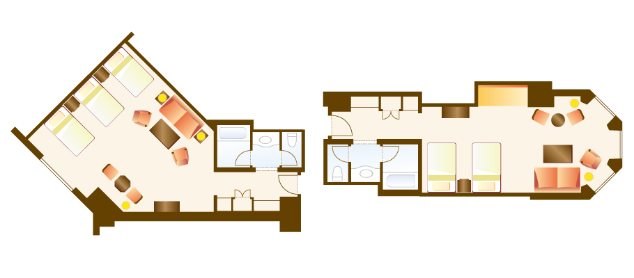디즈니 미녀와 야수 룸(2026년 4월 1일이후)のレイアウト2
