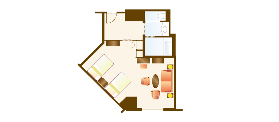 image of Deluxe Room (Accessible)(From April 1, 2026)のレイアウト1