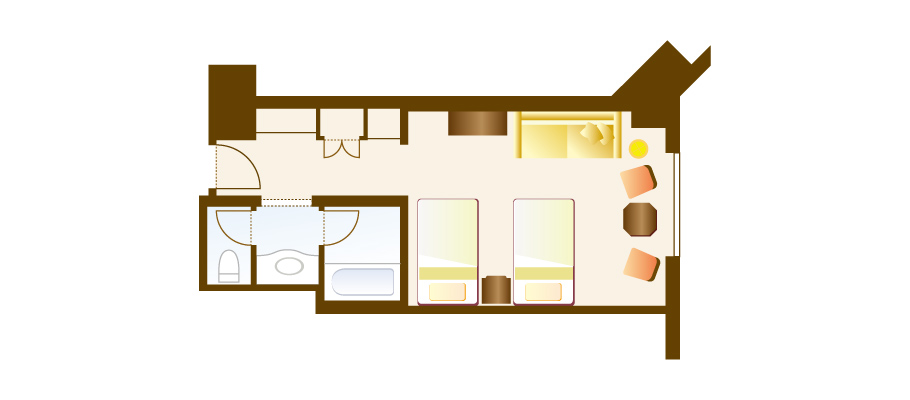 image of Superior Room (Park Grand View)(From April 1, 2026)のレイアウト1