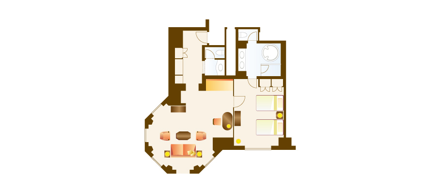 디즈니 매직 킹덤 스위트(2026년 4월 1일이후)のレイアウト1