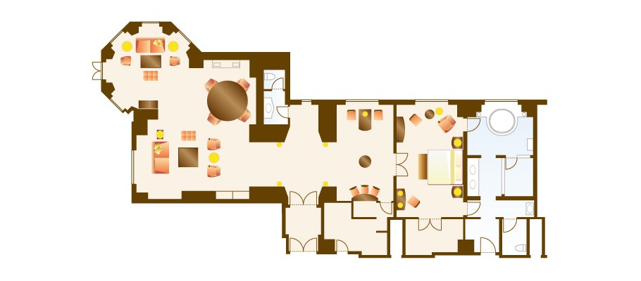 華特・迪士尼套房(自 2026 年 4 月 1 日起)のレイアウト1