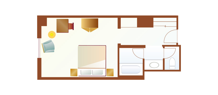 精緻客房のレイアウト2