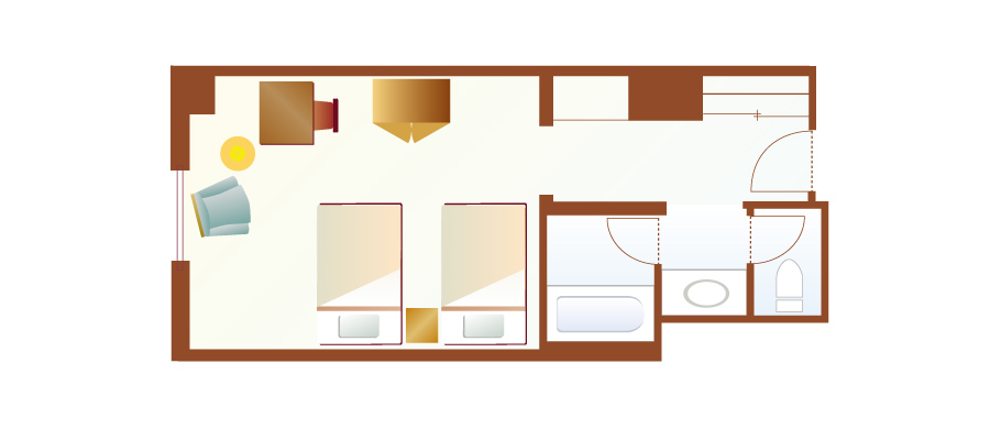 image of Superior Room (Piazza View)のレイアウト1