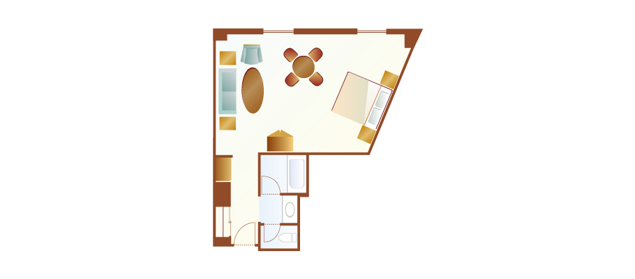 image of Harbor Room (Piazza View)のレイアウト1