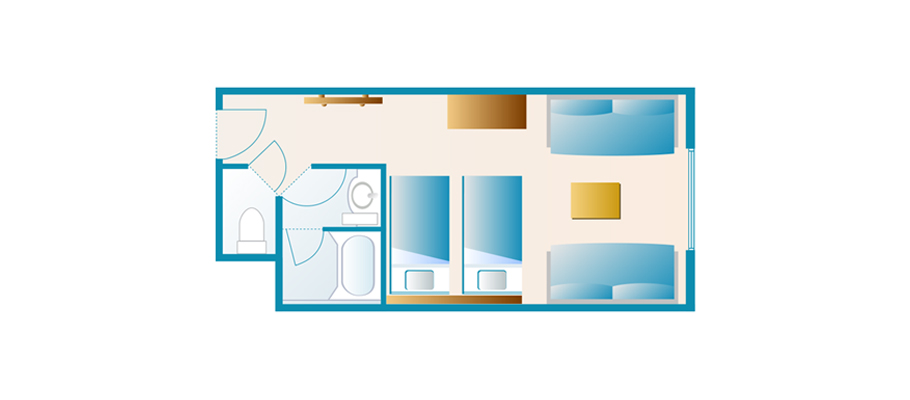 image of “Discover” Standard Room (Ocean Side)のレイアウト1