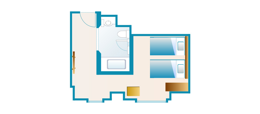 image of “Wish” Accessible Roomのレイアウト1