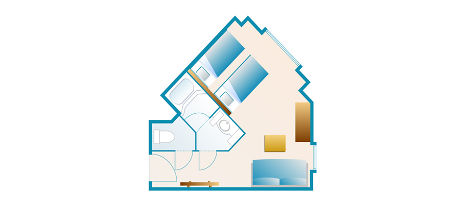 “ウィッシュ” コーナールーム のレイアウト1