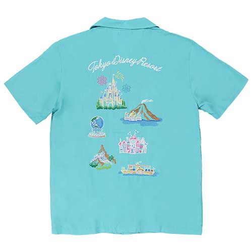☆Disneyland限定☆70周年 ディズニーランドマップ柄 半袖シャツ ☆Disneyland限定☆70周年 ディズニーランドマップ柄 半袖シャツ