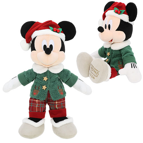 クリスマス ミッキーマウス ぬいぐるみ 約30cm 公式】ぬいぐるみ｜おすすめグッズ | 東京ディズニーリゾート