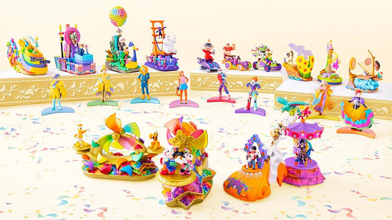東京ディズニーランドのデイパレード「ディズニー・ハーモニー・イン・カラー」のグッズのイメージ