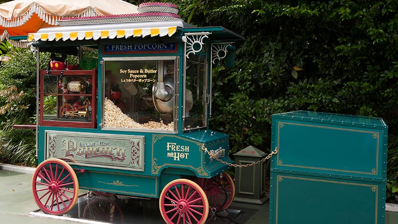 image of Popcorn wagon (In front of Café Orléans)