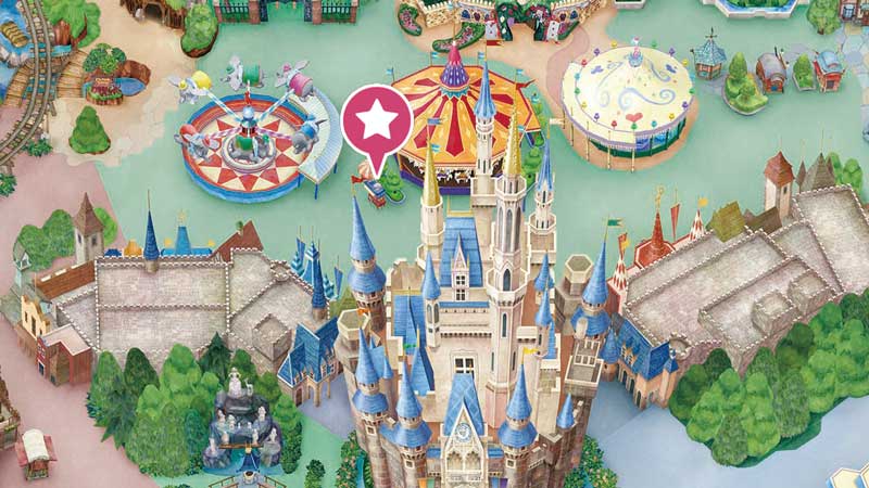 公式 キャッスルカルーセル横 ポップコーンワゴン 東京ディズニーランド 東京ディズニーリゾート